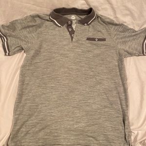 Boys Gray polo shirt Size XL 14/16